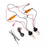 2X kahev&auml;rviline BAU15S 2835 42LED 50W l&uuml;liti LED DRL suunatulede komplekt 42 lights white + yellow