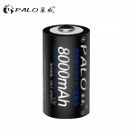 PALO originaal 1,2 V 8000 mAh NI-MH taaslaetav aku D suurusega aku D aku D laetav aku Taskulambi m&auml;nguasja jaoks 1PCS