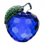 Crystal Apple k&auml;sit&ouml;&ouml;na valmistatud j&otilde;ululaup&auml;eva suveniir, paberist skulptuur, k&auml;sit&ouml;&ouml;kaunistus 4x5.5cm roosa