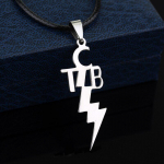 TCB metallist ripatsiga kaelakee ehe kingitus mehele Leather