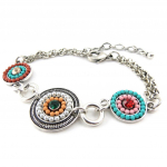 Les Tr&eacute;sors De Lily [J1131] - Bracelet Cr&eacute;ateur 'Alta&iuml;' tutti frutti mitmev&auml;rviline