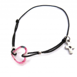 Les Tr&eacute;sors De Lily [J9016] - Bracelet fantaisie 'Love' rose Heleroosa