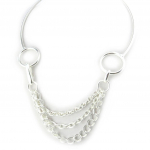 Dolce Vita [N1911] - Collier Cr&eacute;ateur 'Antica' argent&eacute; h&otilde;be