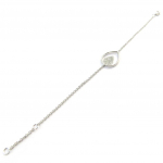 Les Tr&eacute;sors De Lily [N5399] - Bracelet Argent 'Sissi' blanc argent&eacute; (rhodi&eacute;) h&otilde;be