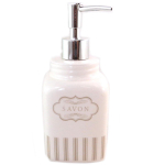 Les Tr&eacute;sors De Lily [Q0431] - Ivory 'Savon' keraamiline seebi dosaator (retro) - 18. 5x6. 5 cm valge