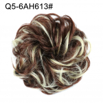 Naiste juuksekummik, hobusesaba pikendus laineline lokkis r&auml;pane Chignon juuksel&otilde;ik, scrunchie Q5-6AH613#