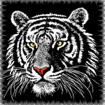 Ristpistekomplekt DIY Teemanttikandid Tiigripea Teemantmaaling Mosaiik Kodukaunistus 20X30CM