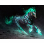 K&otilde;ik teemant 5D DIY Teemantmaal  kummitus hobune  Teemanttikandid Kingitus Ristpistes Illustratsioon Mosaiik Elu Full Square (20X30CM)