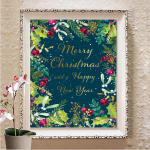 DIY 5D teemantmaal Tantsiv ristpiste t&auml;isruudukujuline teemanttikandid mosaiikkunst Pilt kividest kaunistus kingitus Full Round 20X30CM