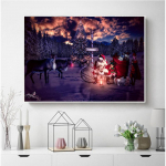 Teemantmaal Ristpistes Tikand V&otilde;ilill Kodukaunistus Teemantkunst Full Round 20X30CM