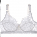 Naiste rinnahoidja &uuml;li&otilde;huke rinnahoidja plusssuuruses seksikas naistepesu pitsrinnahoidja 75B valge