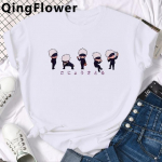 Jaapani anime Jujutsu Kaisen T-s&auml;rk Naiste Kawaii Yuji Itadori T-s&auml;rk Gojo Satoru Graafiline top T-s&auml;rk Moodne naiste T-s&auml;rk L