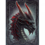 T&auml;is&uuml;mmarguse teemanttikandiga hall draakoni komplekt Teemantmaali ristpistes mosaiik looma k&auml;sitsi valmistatud kingitus Full Round 20X30CM