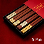 5 paari s&ouml;&ouml;gipulgad Punased sandlipuust s&ouml;&ouml;gipulgad Kodu Restorani lauan&otilde;ud Puidust korduvkasutatav eine Perele s&ouml;&ouml;gin&otilde;ud kingitus