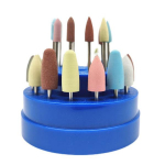 28pcs+box Dental Silicone Rubber Grinding Heads Teeth Polisher for Low speed Machine Polishing Dental Tools 28pcs/pack(each size/1pcs