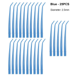 25 tk/kott hambaravi k&uuml;&uuml;narnuki v&auml;ljaviskega hambaravi imemistoru 1/4 1/8 1/16 aspiraator Blue - 25PCS sinine