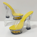 Naiste platvormkingad Tantsuv&auml;ljak Mugavad kristalljalatsid 34 valge