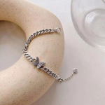 ANENJERY Micro Pave tsirkoonist liblikas paksu ketiga k&auml;ev&otilde;ru naistele lahedad retro-Korea moeehted