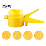 1 komplekt Kuu koogivorm, libisemiskindel, hea haardumisega plastikust k&auml;sitsi vajutatav kuu koogivalmistaja s&uuml;gisfestivali jaoks