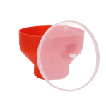 DIY popkornivalmistaja mikrolaineahi popkornikaussi &auml;mber Kvaliteetne k&ouml;&ouml;k Lihtsad t&ouml;&ouml;riistad Kr&otilde;psud puuviljan&otilde;u kaanega silikoonist