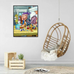 5D isetehtud teemantmaal R&otilde;&otilde;msa leiutaja ristpistekomplekt t&auml;isteemanttikandid mosaiikkunst Pilt kividest kaunistus kingitus Full Round 20x30cm