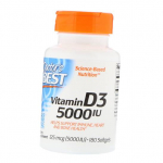 D3-vitamiin, D3-vitamiin 5000, Doctor's Best 180 geelikapslit (36327034) 180softgels