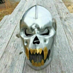 Knight Medieval Skull kiiver Kreeka larp SCA Halloween Crusader Reenactment Armour h&otilde;be