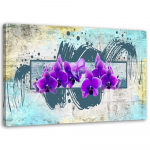 L&otilde;uenditr&uuml;kk Orchid Purple Flower 60x40 lilla