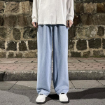 Meeste laia s&auml;&auml;rega teksad 2024 Y2K kottis Suured teksap&uuml;ksid Hip Hop t&auml;navar&otilde;ivad Korea p&uuml;ksid Vintage Joggers Spordip&uuml;ksid N&ouml;&ouml;riga teksad meestele dressip&uuml;ksid XL helesinine v&auml;rv