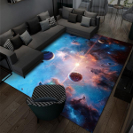 3D P&auml;ikeses&uuml;steem Lastetuba Vaip Ruum Planeet Vaip Laste Magamistoa Libisemisvastane matt Kodukaunistus M&auml;ng Roomamismatt 50*80CM