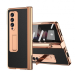 T&auml;ieliku kaitsega kaetud nahast koti&uuml;mbris Samsung Galaxy Z Fold 4 3 Fold 4 Fold3 Fold2 Fold 2 5g pliiatsihoidja kaitsekile for Galaxy Z Fold 3 must