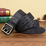 Ehtsast nahast rihm Meeste Luksuslik Rihm Meeste V&ouml;&ouml; Uus Mood Metsik Enneta allergiaid Retro topeltn&otilde;elaga Lukk Kvaliteetne 105cm