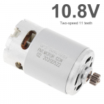 RS550 alalisvoolumootorid 10,8 V / 12 V / 14,4 V / 16,8 V / 18 V / 21 V / 25 V puurmootor 9/11/12 hambaga suure p&ouml;&ouml;rdemomendi k&auml;igukastiga elektritrelli jaoks 10.8V 11T