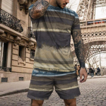 Nation 3D Print T-s&auml;rk + l&uuml;hikesed p&uuml;ksid Komplektid &Uuml;likonnad Uus suvine mood Meeste 2-osaline spordidressid vabaaja l&uuml;hikeste varrukatega lahedad S