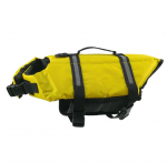 Koera p&auml;&auml;stevest ujuvuse abi lemmiklooma ujumine paadis&otilde;idu helkurvest S kollane