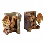 2tk Vaigust draakon skulptuur Bookend Art Crafts lauaarvuti raamatukorgi tarvikud &otilde;pperuumi avalehele 2PCS