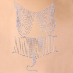 Stonefansi moodne seksikas mitmekihiline seelik ja rinnahoidjakomplekt, naiste 2021 stringid, kristallkleit, uus kehakett, ehete festival Set h&otilde;be