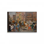 Vintage &Otilde;limaalitr&uuml;kid Kuningas Rudolf Habsburgi sisenemine Baseli plakat Franz Pforr L&otilde;uendimaal Kodu Toa Seinakujundus 21x30 No Frame