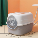 Kassiliivakast T&auml;ielikult suletud suur kinnine kassi tualett Pritsmekindel kassiliivakasti sahtli t&uuml;&uuml;p Kassi lemmiklooma kassi tarvikud