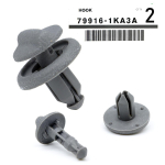 2X pakiriiuli konksud Nissan Juke F15 Infiniti ESQ 2010 - 2015 kinnitusdetailide tagumise pakiruumi nupu nupp pagasihoidjate klambrite vahetus 79916-1KA3A