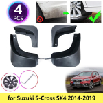 jaoks Suzuki SX4 S-Cross 2014~ Porilauad Porilaud Porilapid Pritsmekaitsed Tarvikud Maruti SX-4 SX 4 S Cross black
