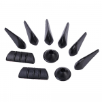 Auto tahavaatepeegli m&uuml;ra v&auml;hendav kokkup&otilde;rkevastane riba dekoratiivne tuulet&otilde;kke deflektori autokleebis 1set