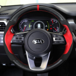 Auto rooliratta punutise kate 100% sobib Kia K5 Optima 2018 Sportage 3 Forte Ceed Cee'd 2017 jaoks punane