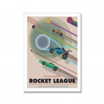 Rocket League M&auml;ng Plakatitoa sisustus Videom&auml;ng Neoonautoprindid Seinakunst Moodne poistetuba Elutuba Kodukaunistus L&otilde;uendimaal 40X50cm No Frame