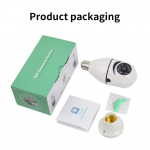 Wifi E27 pirn-valvekaamera &ouml;&ouml;n&auml;gemine t&auml;isv&auml;rviline automaatne inimese j&auml;lgimine 4X digitaalse suumiga video turvamonitori kaamera 1PCS 2.4Ghz&5Ghz valge