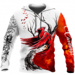 Cosmos uusim 3D-print Cardinal Birds kingituste kunst Naljakas Harajuku t&auml;navar&otilde;ivad vabaaja unikaalsed unisex kapuutsid/sviiter/t&otilde;mblukk XL