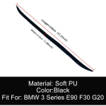 BMW 3. seeria E90 F30 G20 320i 325i 330i 2005-2022 jaoks autospoileri tagaluugi tiivad pehme PU materjal must 120cm must