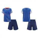 2tk Lastele poistele vabaaja &uuml;likond Spordiriided Jalgpalli treeningvorm l&uuml;hikeste varrukatega T-s&auml;rk + l&uuml;hikesed p&uuml;ksid 7-8 Years kuninglik sinine v&auml;rv