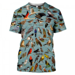 Suvemood Igat liiki linnud T-s&auml;rk meestele L&otilde;busa trendiga isikup&auml;ra tr&uuml;kitud &uuml;markaelusega T-s&auml;rgid Hip Hop Harajuku t&auml;navar&otilde;ivad XL