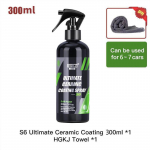 HGKJ S6 nanokeraamiline autokate Kiire detailipihus - pikendab vahade kaitset Hermeetikud Katted Kiire veevaba v&auml;rvihooldus 300ml
